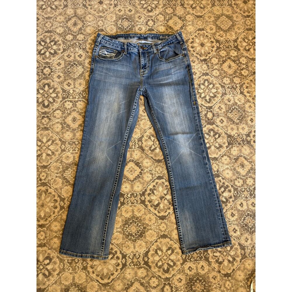 Cowgirl Tuff Co Don’t Fence Me In Bootcut Jeans Women’s 33x31 Medium Wash